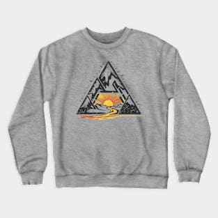 mountains over sunset Crewneck Sweatshirt